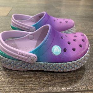 Crocs Mermaid Metallic Crocband size 10
